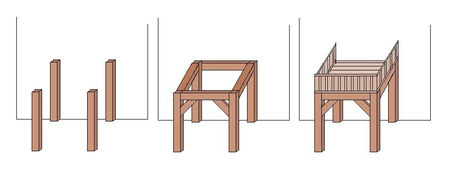 Bauanleitung für eine Balkon aus Holz Versand per E-Mail als PDF-Datei 