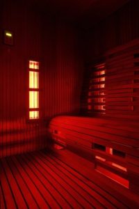 Infrared sauna cabin (infra)red light